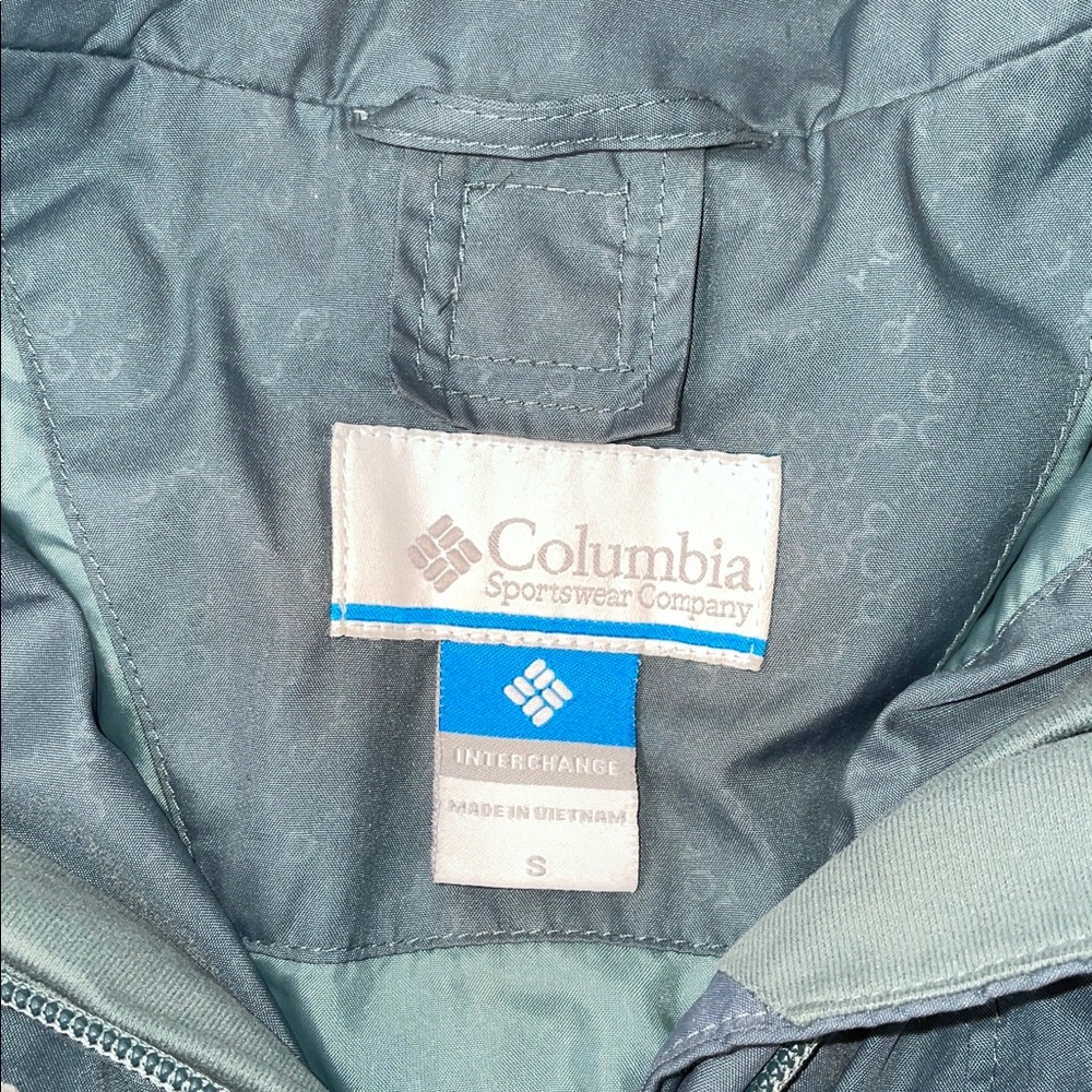 Columbia Women's Teal Jacket with Hood. Size Small. - Picture 3 of 6
